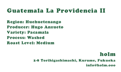 [NEW] Guatemala La Providencia II